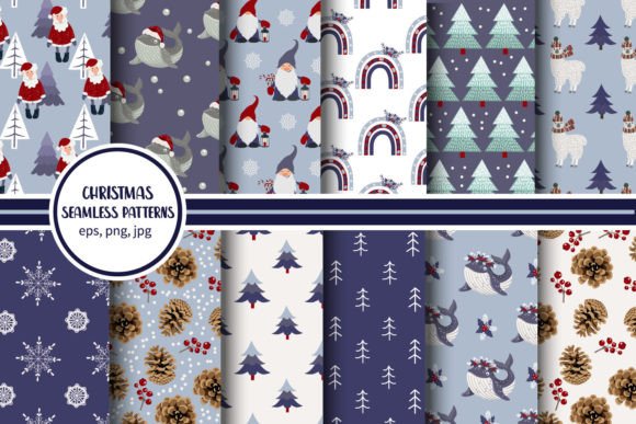 Christmas Seamless Patterns Pack