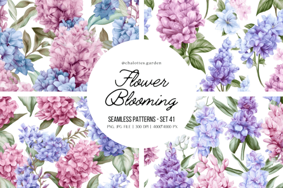 Discover the Beauty of Purple Flowers Seamless Patterns for Your DIY Creations