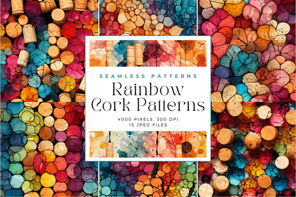 Discover the Magic of Rainbow Cork Seamless Patterns