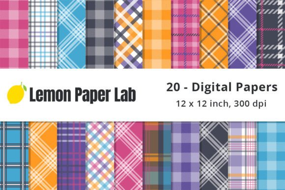 Halloween Plaid Digital Patterns for Creative Projects