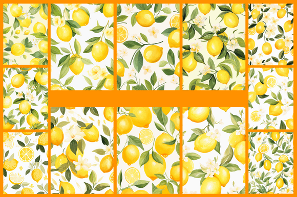 Lemon Yellow Patterns: A Creative Resource for Design Enthusiasts