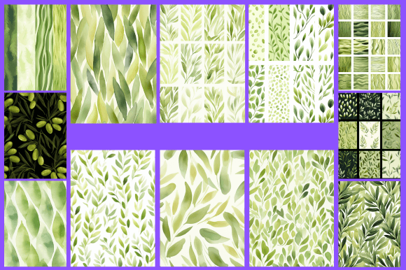Olive Green Patterns