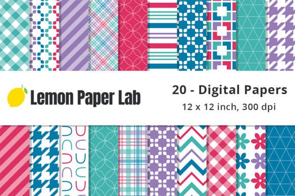 Pink, Blue, Green, and Purple Patterns for Creative Expression