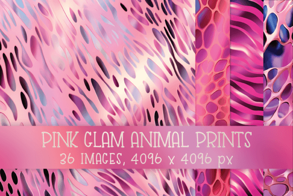 Pink Glam Animal Print Patterns