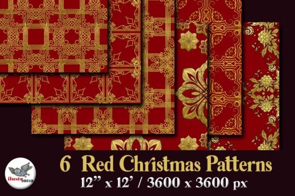 Red Gold Christmas Seamless Patterns: A Guide to Choosing and Using Them Effectively