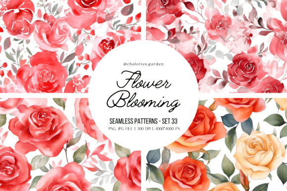 Roses Blooming Patterns Vol.03