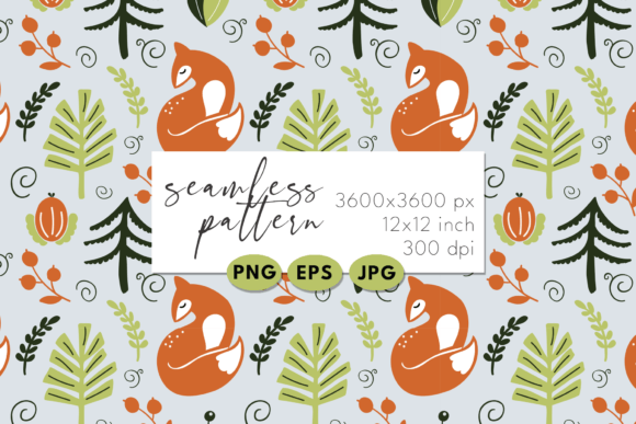 Scandy Seamless Patterns. Digital Paper